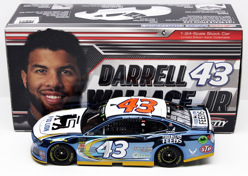 BUBBA WALLACE #43 FOOD LION 2018 CAMARO 1/24 DIECAST FREE SHIP FACTORY SEALED 