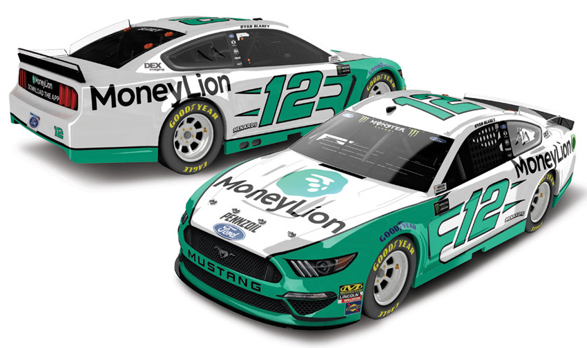 2019 Ryan Blaney #12 MoneyLion 1/24 Diecast