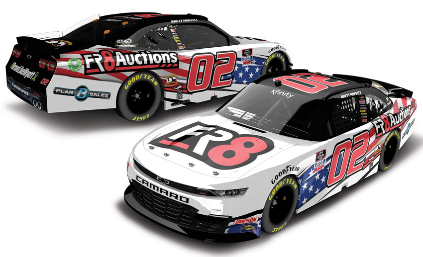 2020 Brett Moffitt #02 Fr8Auctions.com Patriotic 1/64 Diecast