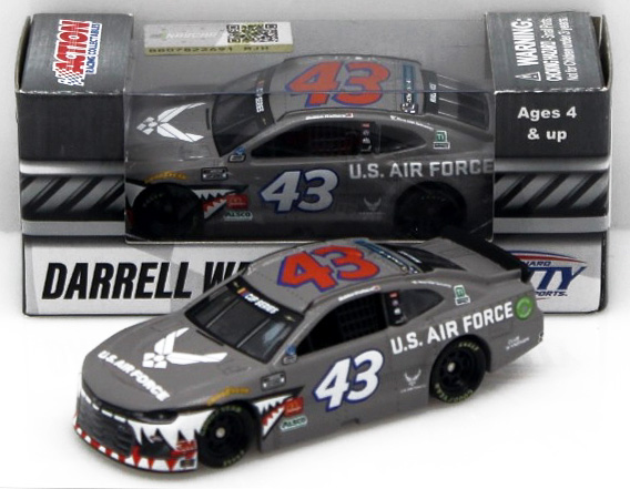 43 Diecast Car 1 64th Scale Collector Card Magnet Insert 2019 Wave 11 Air Force Warthog Darrell Bubba Wallace Jr 