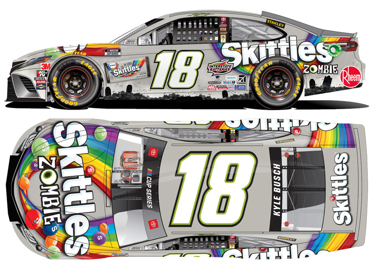 2020 Kyle Busch #18 Skittles Zombies 1/64 Diecast 