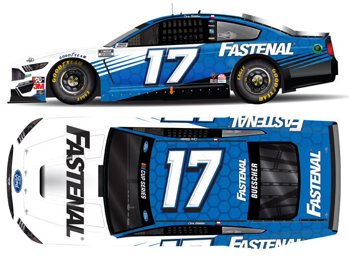NASCAR 2020 CHRIS BUESCHER #17 FASTENAL 1/24 DIECAST CAR 
