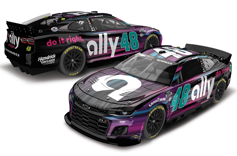 Alex Bowman 2023 #48 Ally Diecast Car - 1:64 Scale NASCAR Koker's Garage Edition