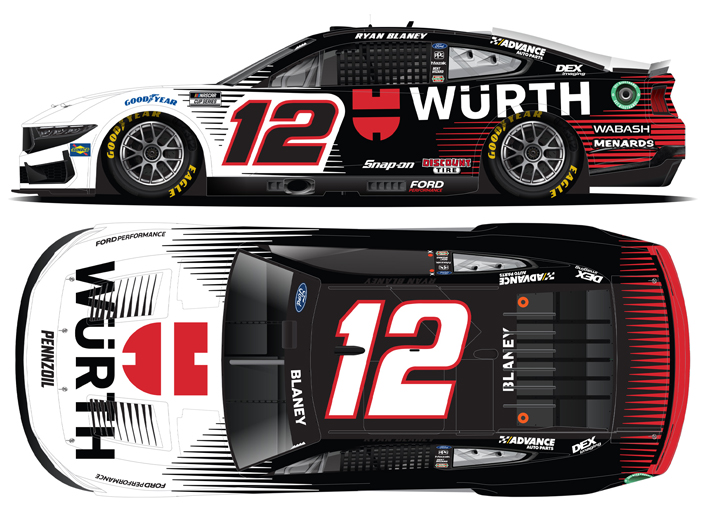 2024 Ryan Blaney #12 Wurth 1/64 Diecast