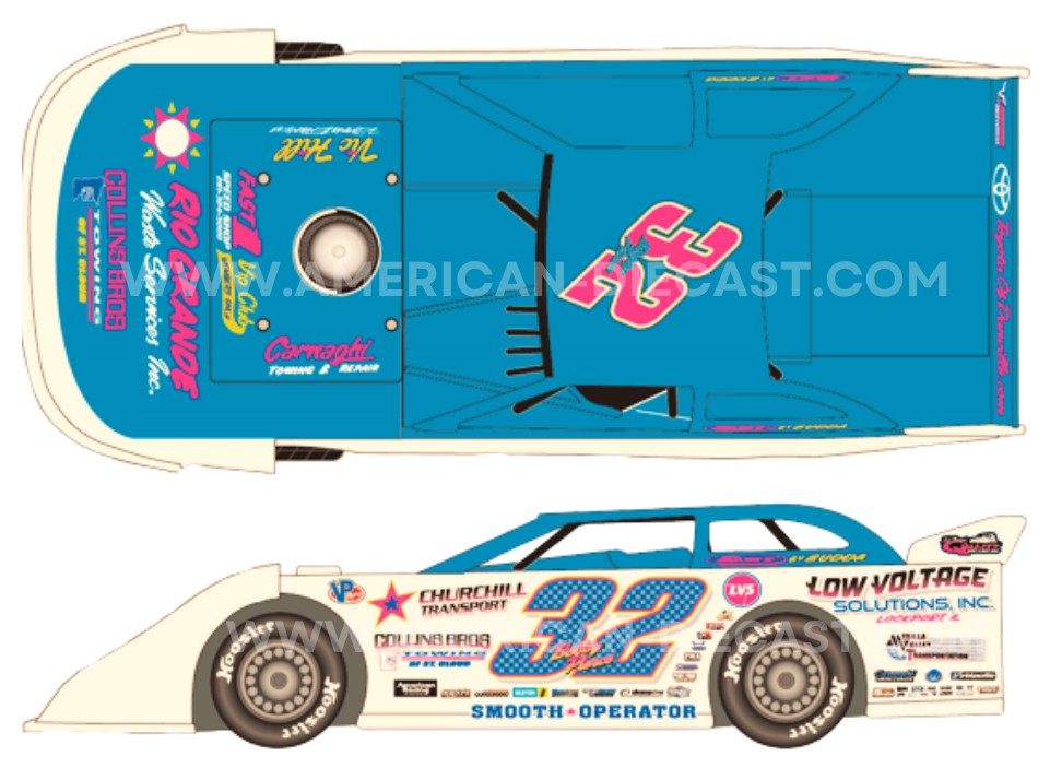 2025 Bobby Pierce #32 Eldora Dream - Dirt Late Model 1/64 Diecast