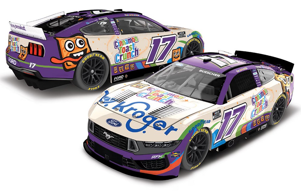 2025 Chris Buescher #17 Kroger / Cinnamon Crunch 1/24 Diecast