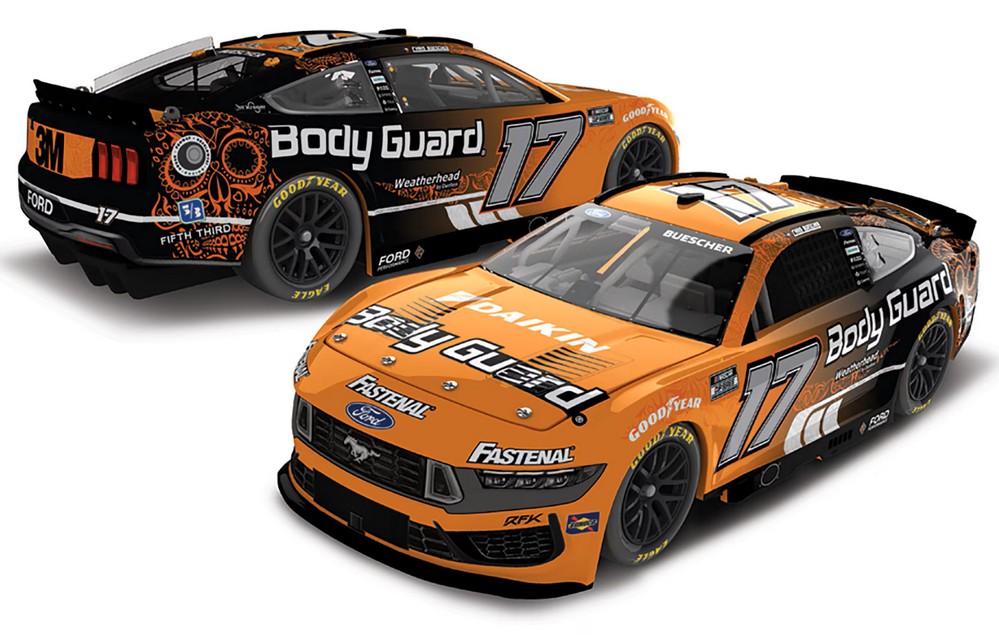 2025 Chris Buescher #17 Body Guard Mexico 1/64 Diecast