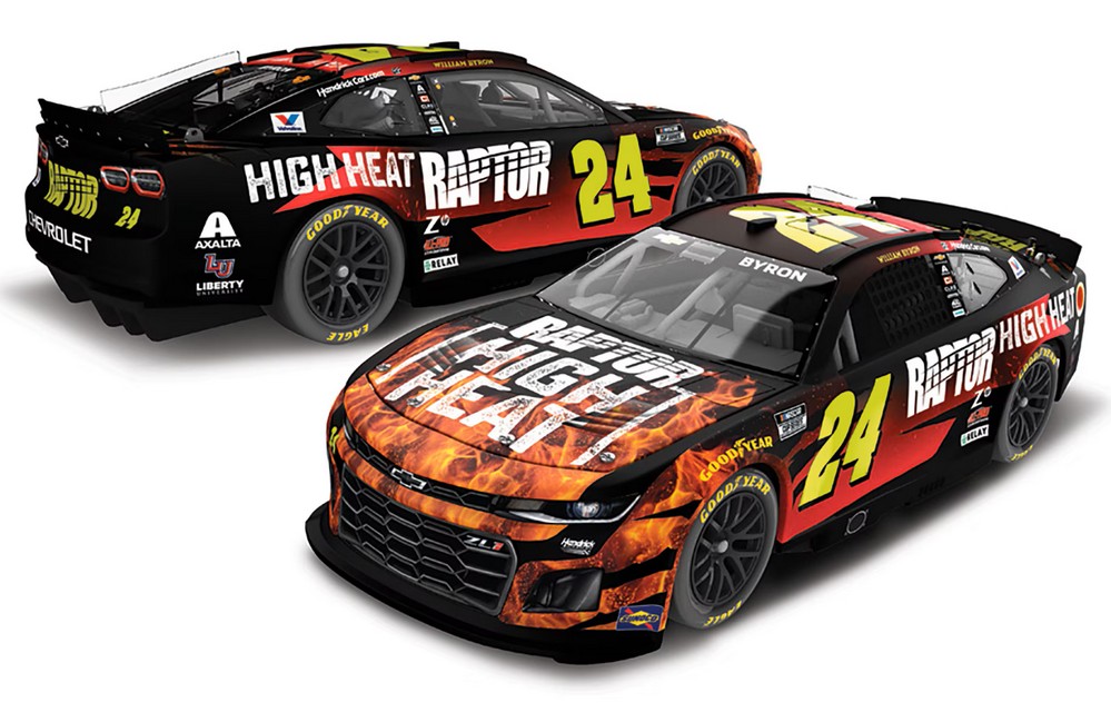 2025 William Byron #24 RAPTOR High Heat 1/64 Diecast