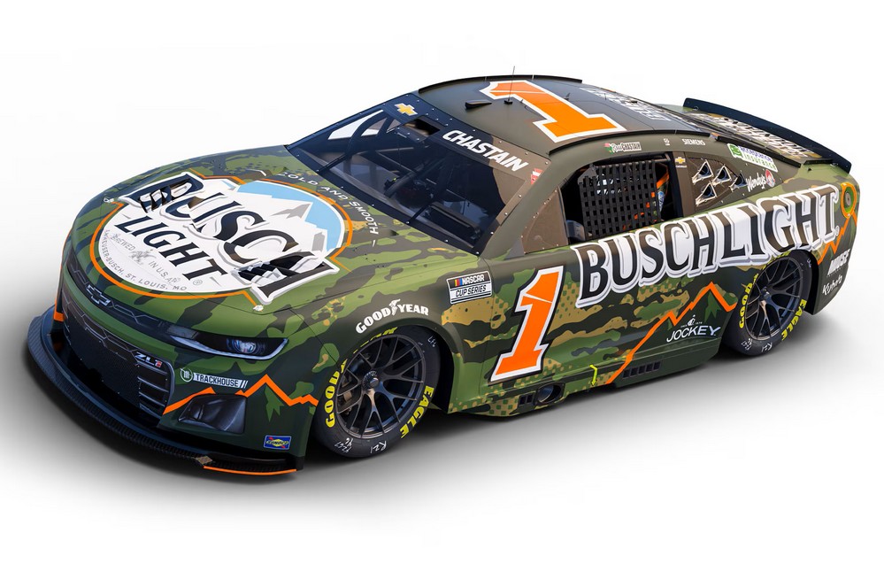 2025 Ross Chastain #1 Busch Light Camo 1/24 Diecast