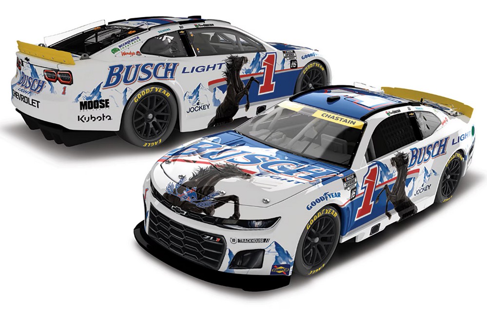 2025 Ross Chastain #1 Busch Light Retro 1/24 Diecast