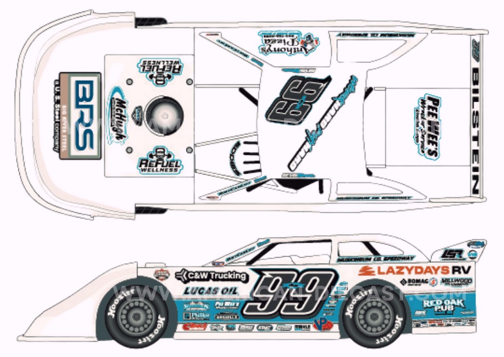 2025 Devin Moran #99 Dirt Late Model 1/64 Diecast