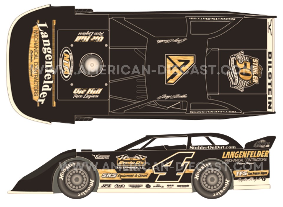 2025 Gary Stuhler #4 50th Anniversary - Dirt Late Model 1/64 Diecast