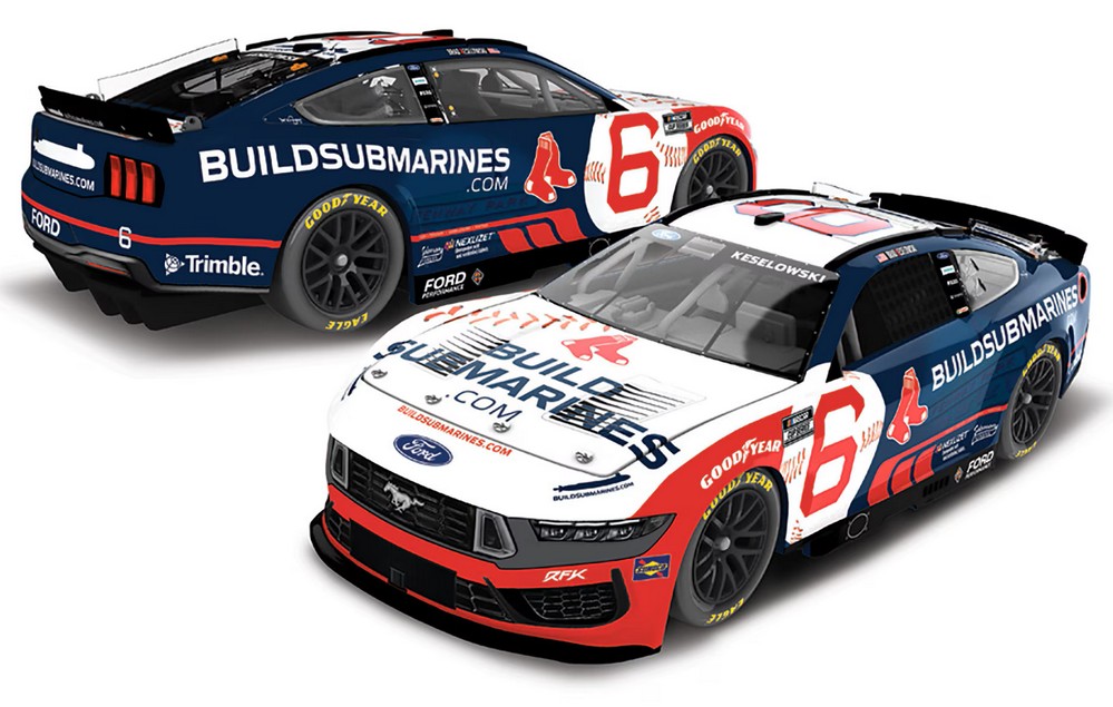 2025 Brad Keselowski #6 BuildSubmarines.com / Boston Red Sox 1/24 Diecast