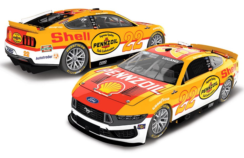 2025 Joey Logano #22 Shell-Pennzoil - Darlington Throwback 1/24 Diecast