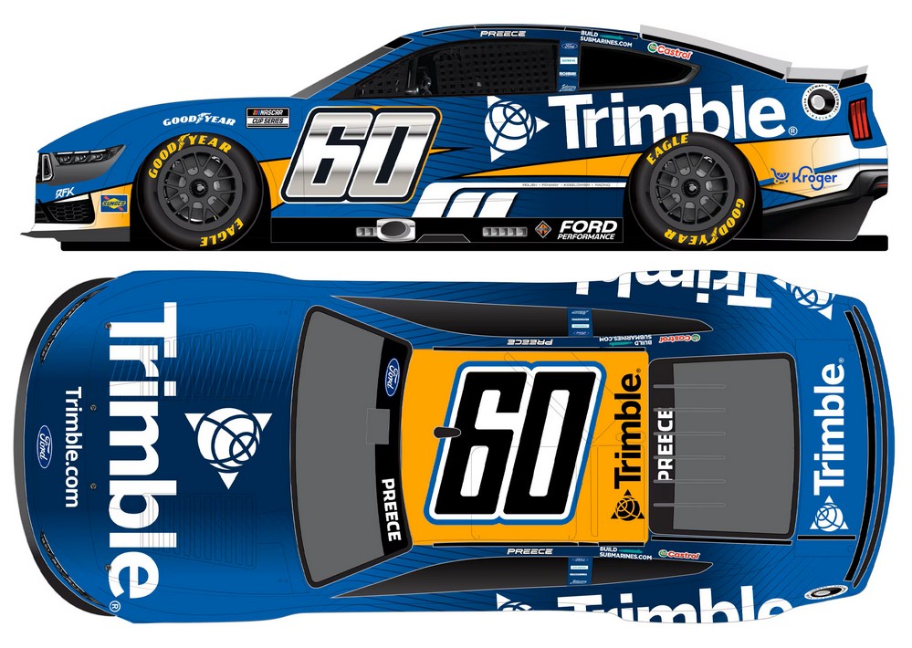 2026 Ryan Preece #60 Trimble 1/24 Diecast