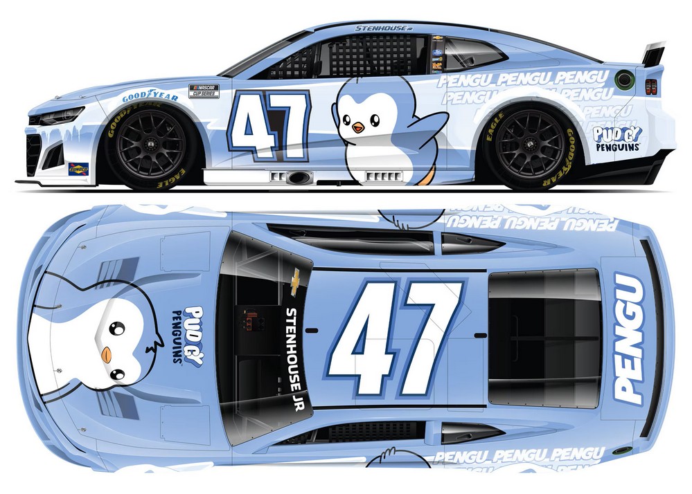 2025 Ricky Stenhouse Jr #47 Pudgy Penquins 1/24 Diecast