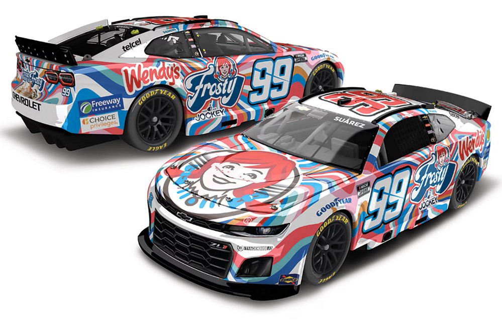 2025 Daniel Suarez #99 Wendy's Frosty 1/64 Diecast