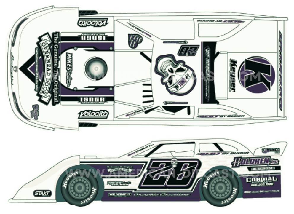 2025 Tyler Carpenter #28 Dirt Late Model 1/64 Diecast