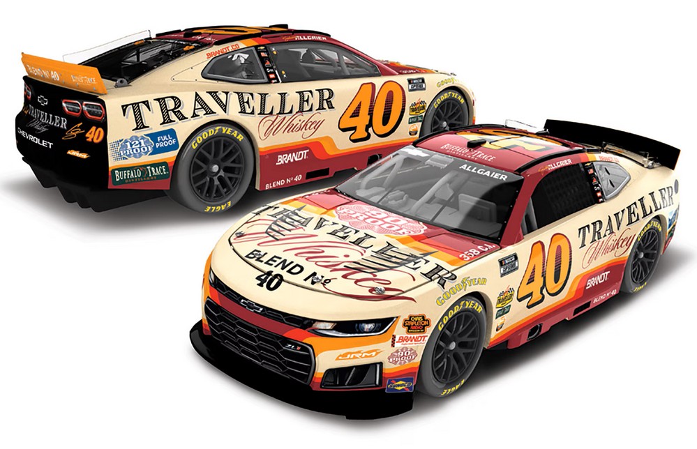 2026 Justin Allgaier #40 Traveller Whiskey 1/24 Diecast