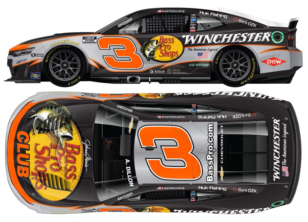 2026 Austin Dillon #3 Bass Pro Shops / Winchester 1/24 Diecast