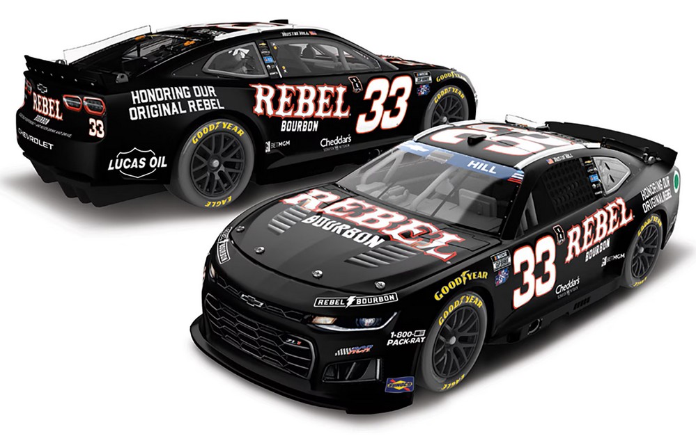 2026 Austin Hill #33 Rebel Bourbon Tribute to Kyle Busch 1/24 Diecast