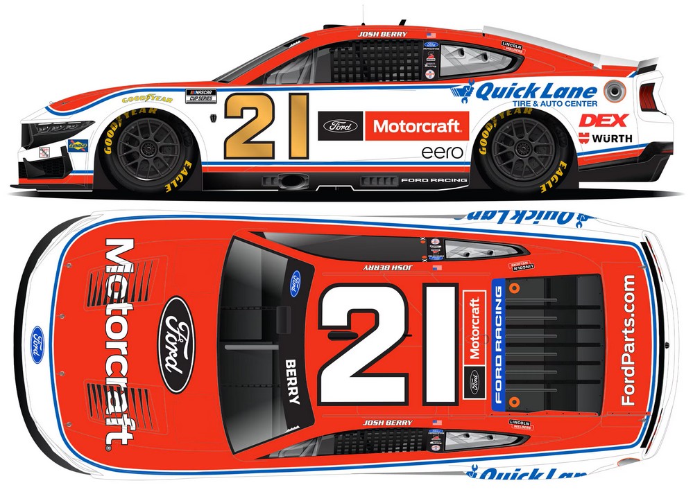 2026 Josh Berry #21 Motorcraft 1/24 Diecast