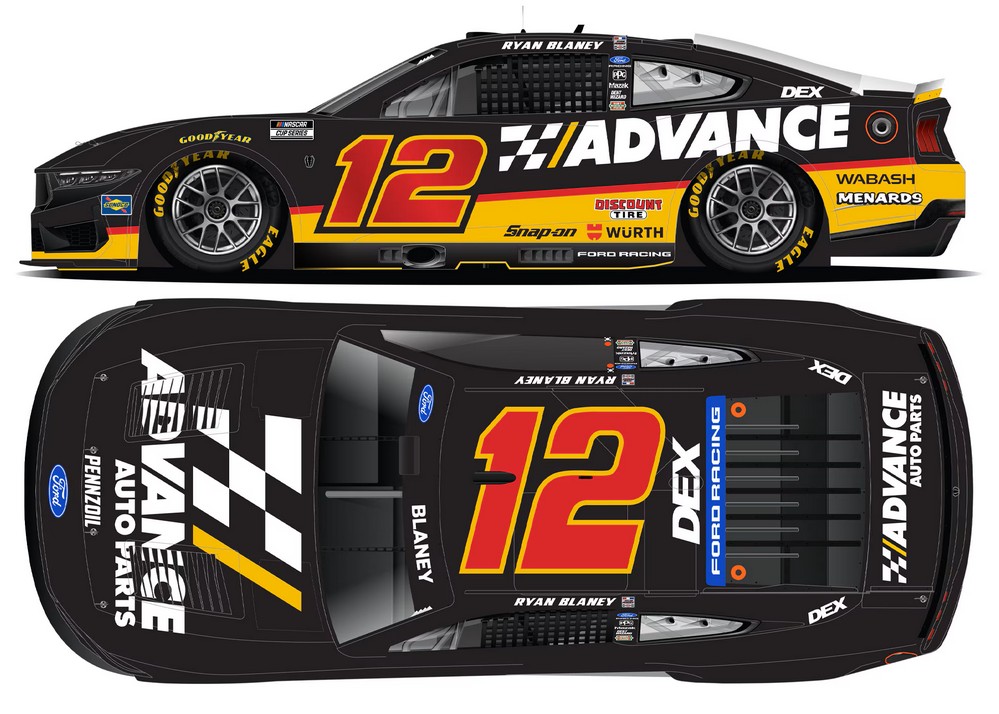 2026 Ryan Blaney #12 Advance Auto Parts 1/64 Diecast