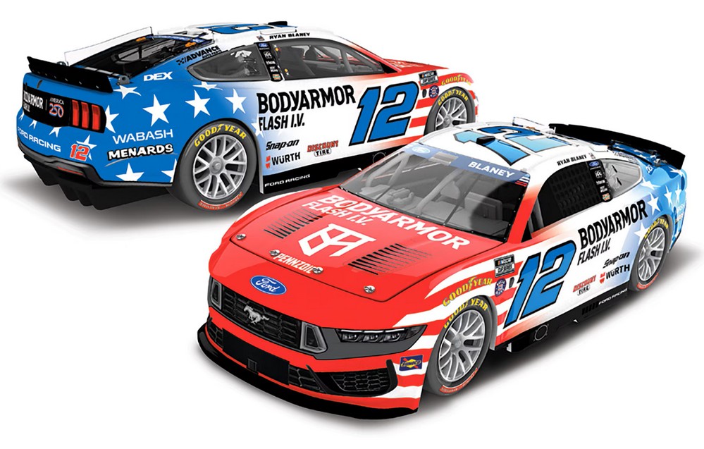 2026 Ryan Blaney #12 BODYARMOR Patriotic 1/64 Diecast