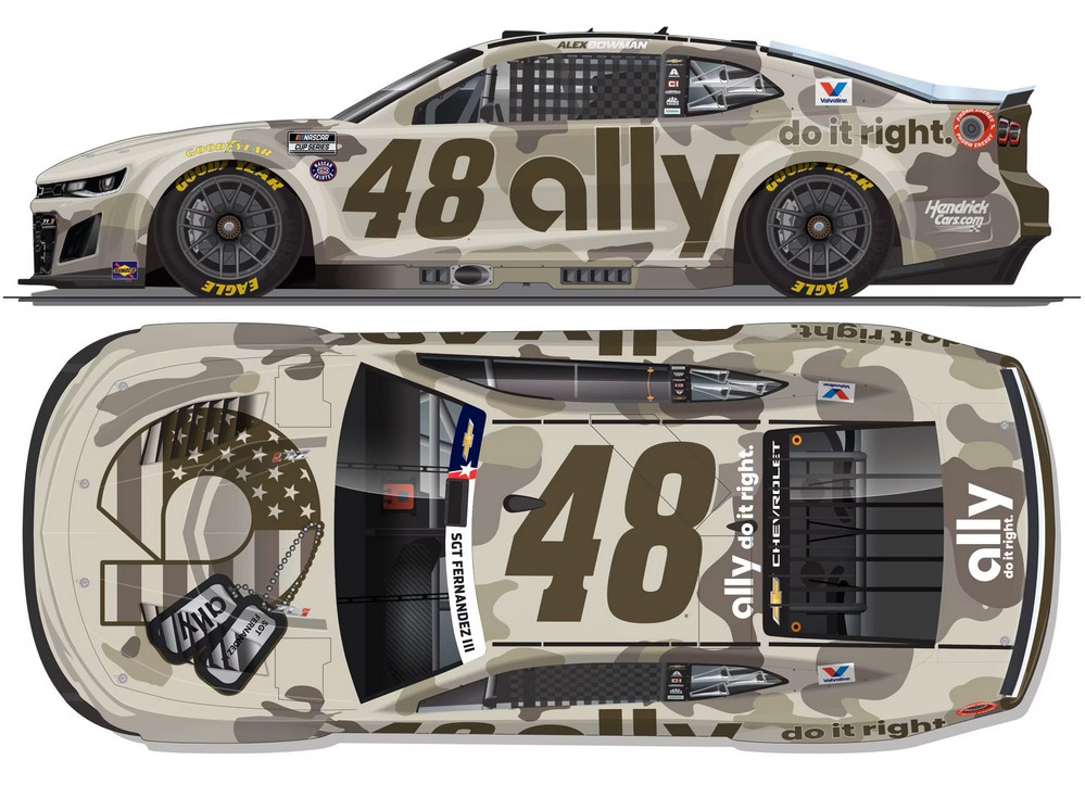 2026 Alex Bowman #48 ally Patriotic 1/24 Diecast