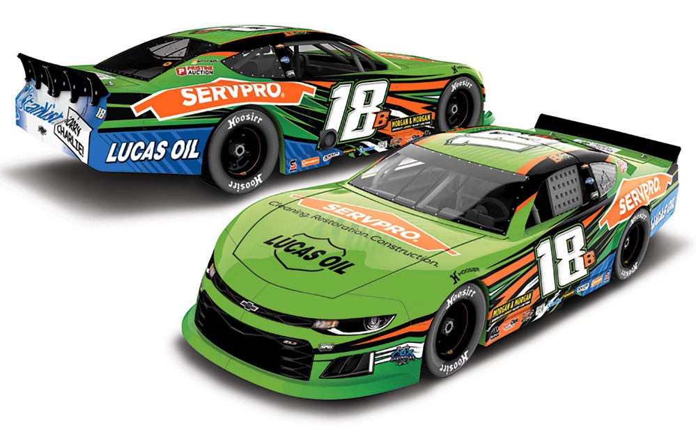 2026 Brexton Busch #18B Servepro Late Model 1/24 Diecast