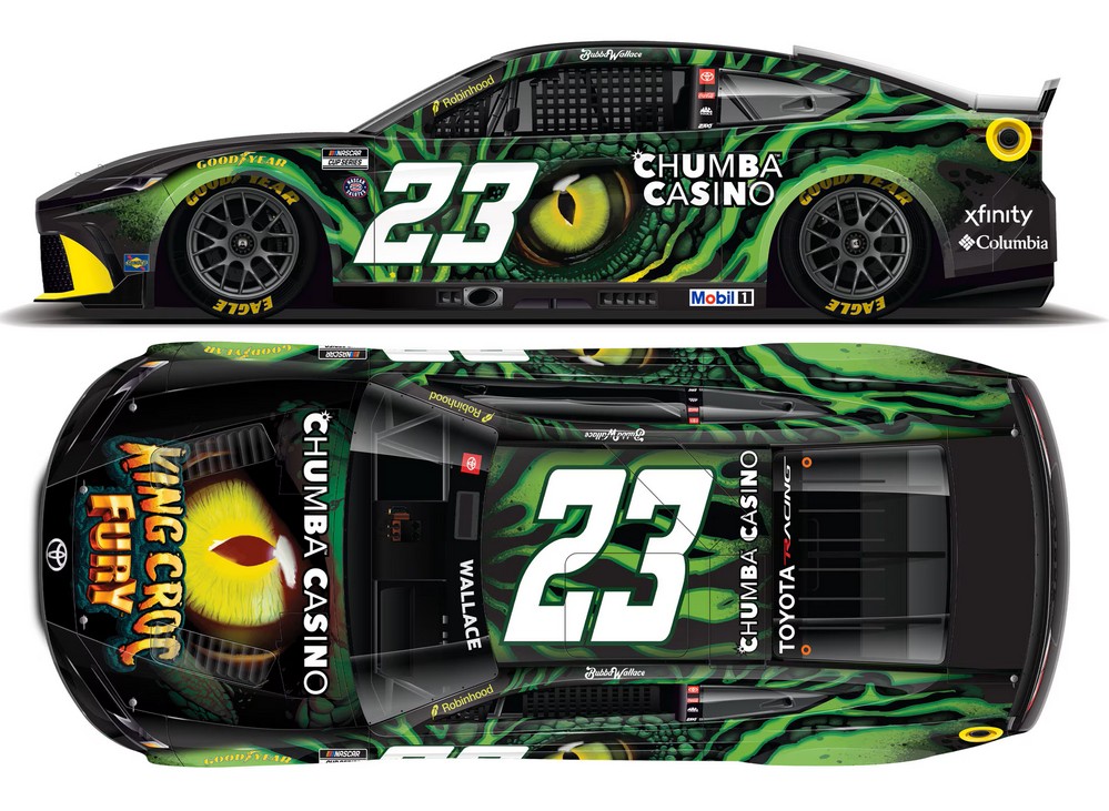 2026 Bubba Wallace #23 Chumba Casino King Croc Fury 1/24 Diecast