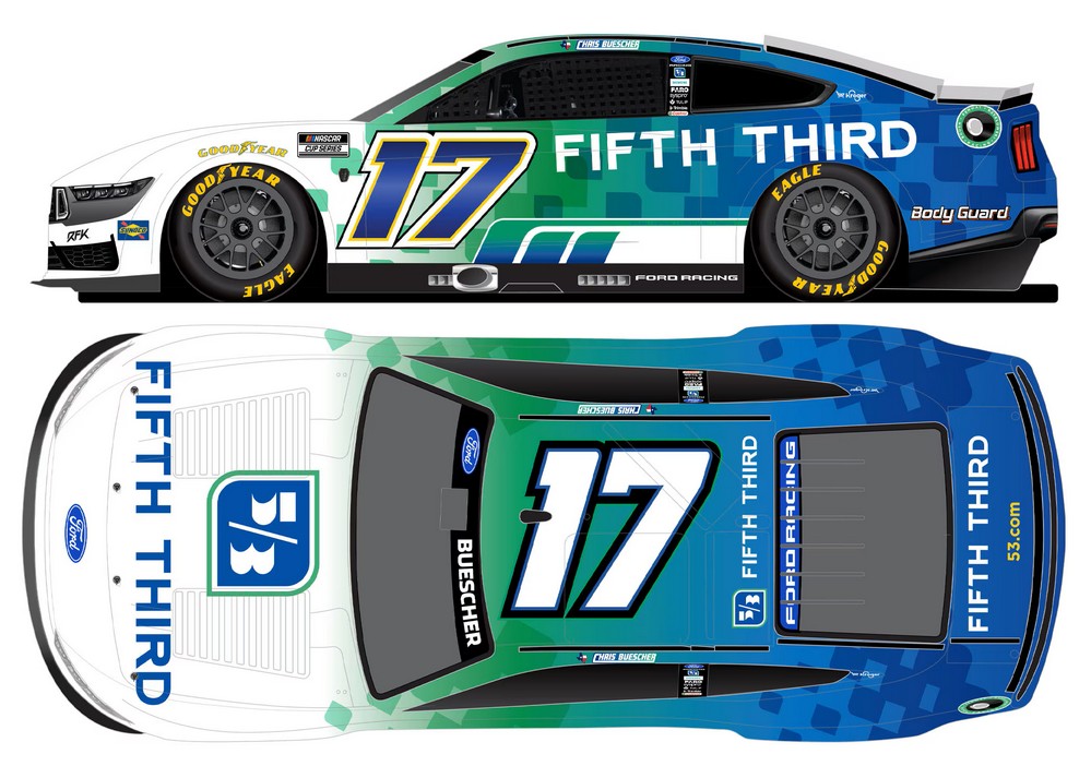 2026 Chris Buescher #17 Fifth Third Bank 1/24 Diecast