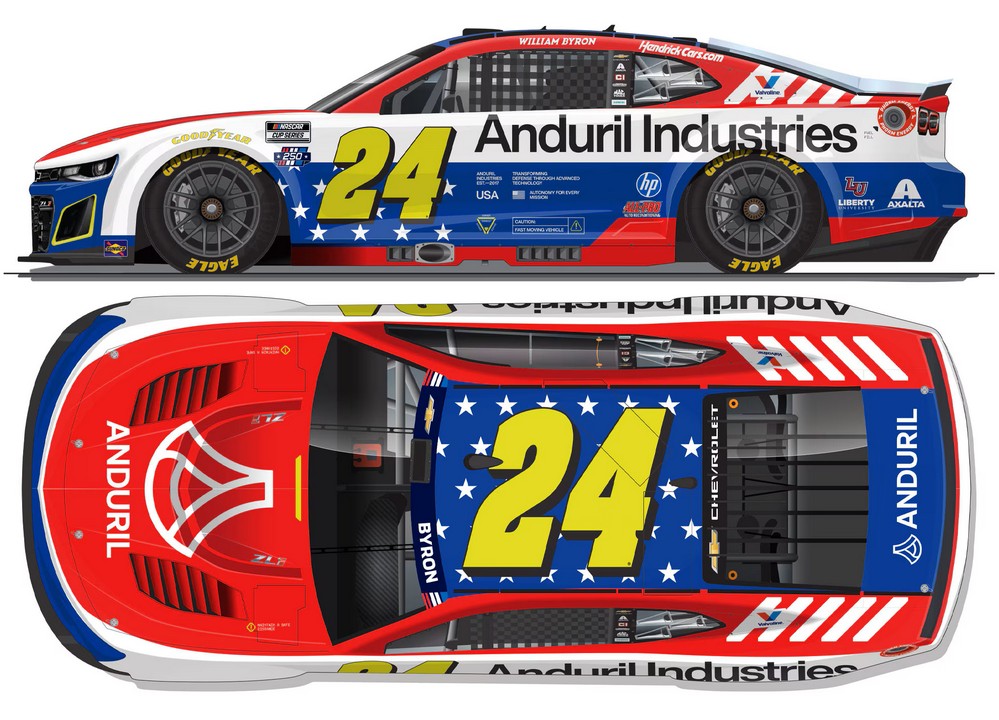 2026 William Byron #24 Anduril Patriotic 1/64 Diecast