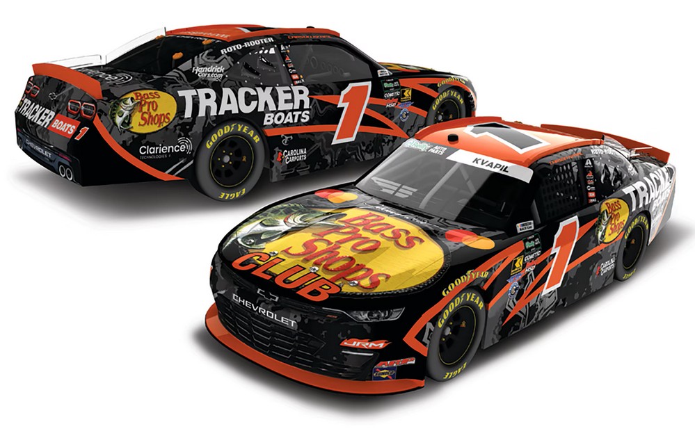 2026 Carson Kvapil #1 Bass Pro Shops / Tracker Boats 1/64 Diecast