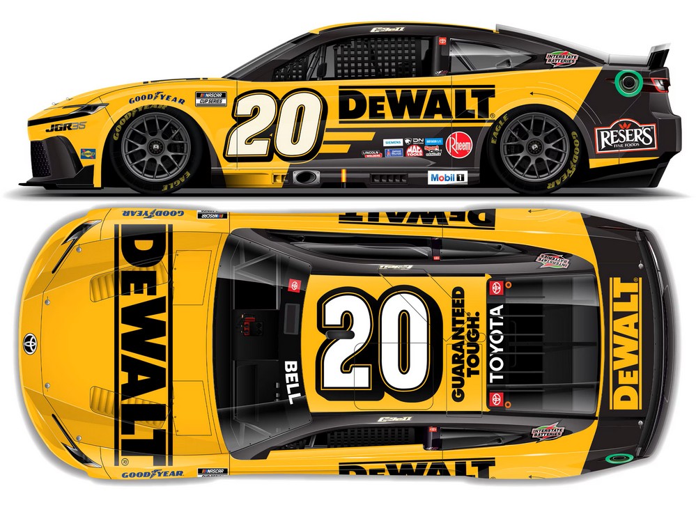 2026 Christopher Bell #20 DEWALT 1/24 Diecast