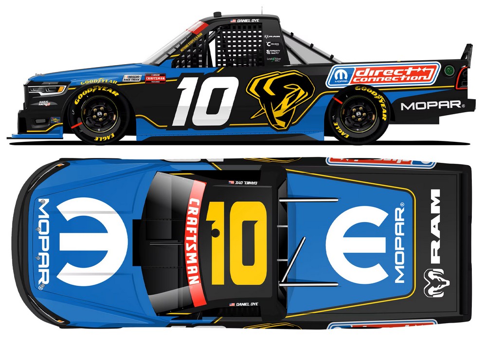2026 Daniel Dye #10 MOPAR NASCAR Truck 1/64 Diecast