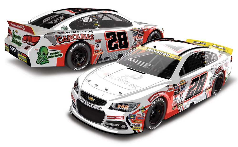 2026 Derek Kneeland #28 A&D Welding / Kryptoquiet Marine Bearings ARCA 1/24 Diecast