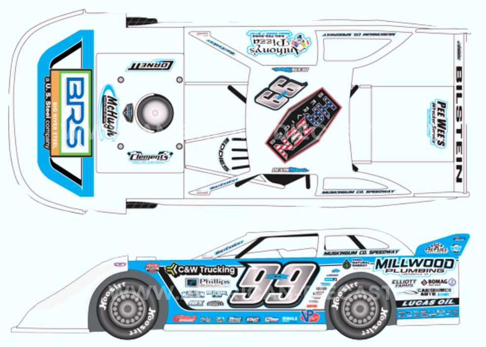 2026 Devin Moran #99 Dirt Late Model 1/64 Diecast