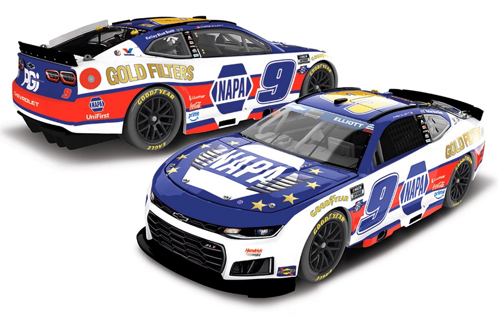 2026 Chase Elliott #9 NAPA Gold Filters Patriotic 1/64 Diecast