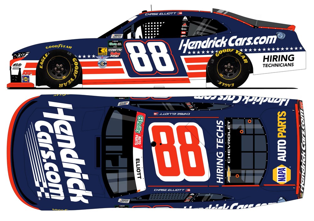 2026 Chase Elliott #88 HendrickCars.com Patriotic 1/24 Diecast