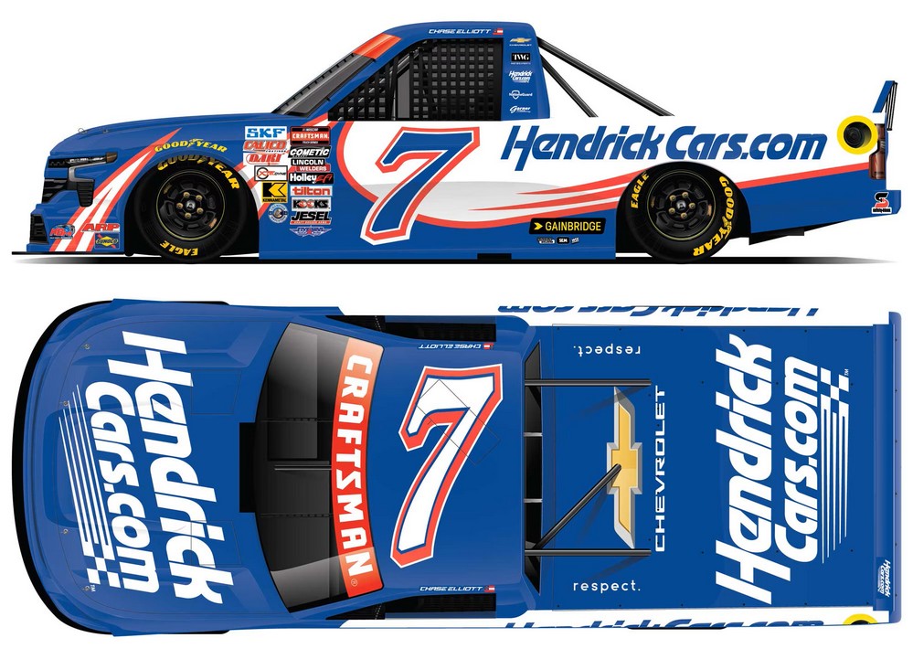 2026 Chase Elliott #7 HendrickCars.com Truck 1/24 Diecast