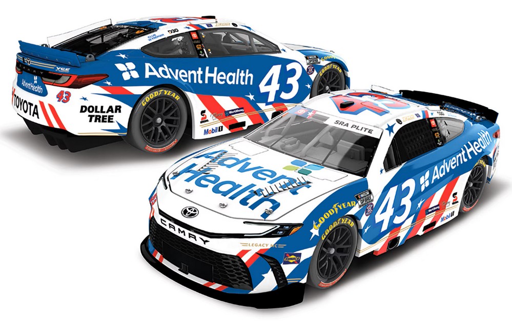 2026 Erik Jones #43 AdventHealth Patriotic 1/24 Diecast