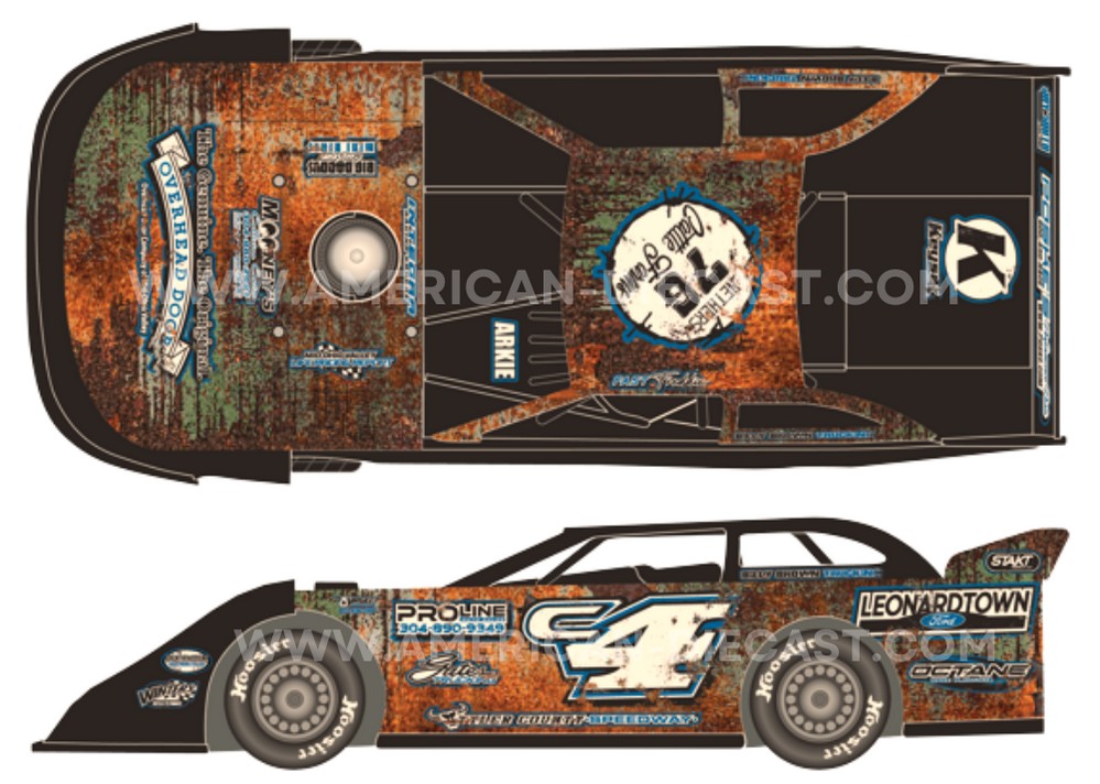 2025 Freddie Carpenter #c4 The DOME - Dirt Late Model 1/64 Diecast