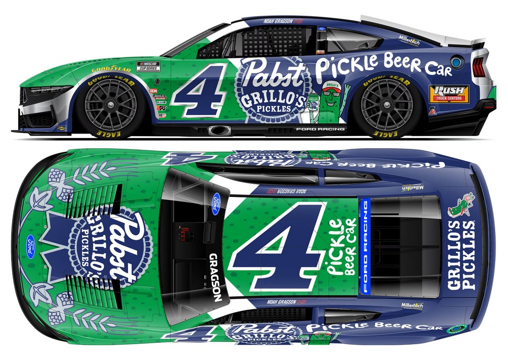 2026 Noah Gragson #4 Grillo's Pickles / Pabst Blue Ribbon 1/64 Diecast