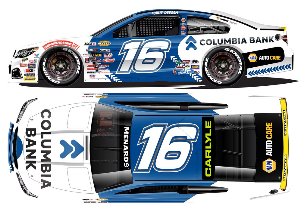 2026 Hailie Deegan #16 Columbia Bank ARCA 1/64 Diecast