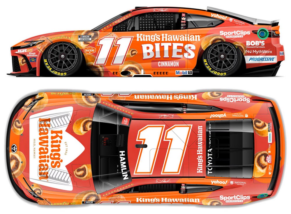2026 Denny Hamlin #11 King's Hawaiian Cinnamon Bites 1/24 Diecast