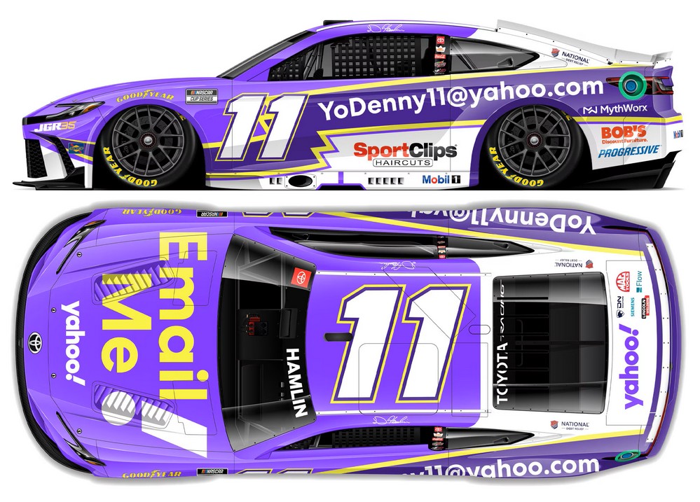 2026 Denny Hamlin #11 Yahoo! Email Me 1/24 Diecast