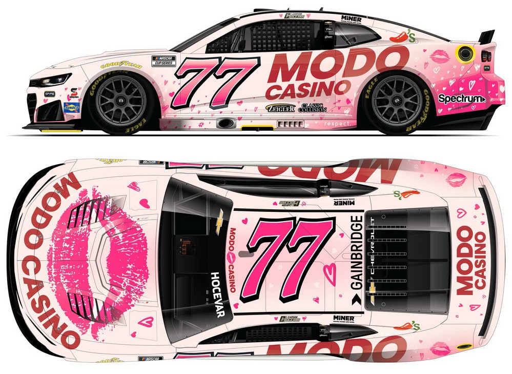 2026 Carson Hocevar #77 Modo Casino 1/24 Diecast