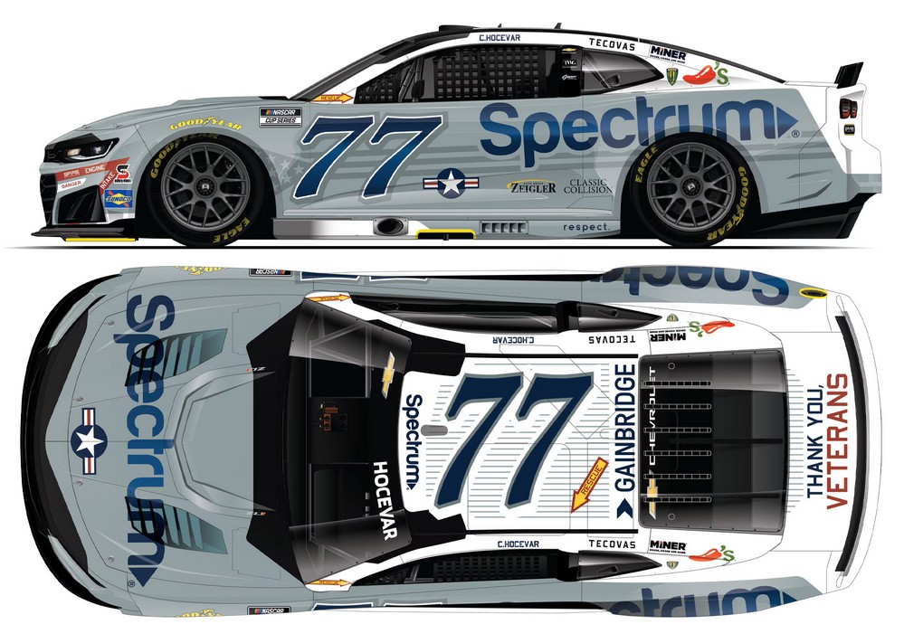 2026 Carson Hocevar #77 Spectrum Patriotic 1/64 Diecast