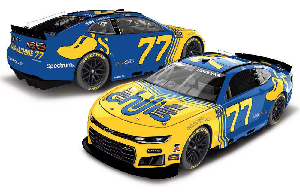 2026 Carson Hocevar #77 Chili's "Marg Machine" - Darlington Throwback 1/24 Diecast